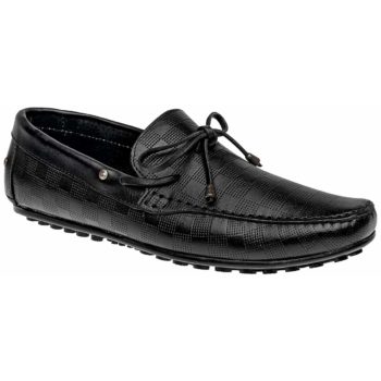 Zapato Mocasín Driver Color Negro Para Hombre, Marca Elegancy